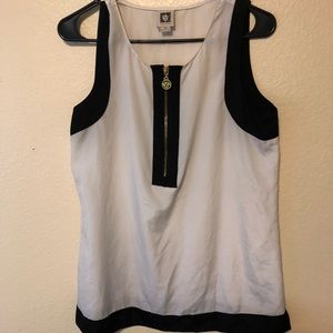 Black and white tank top